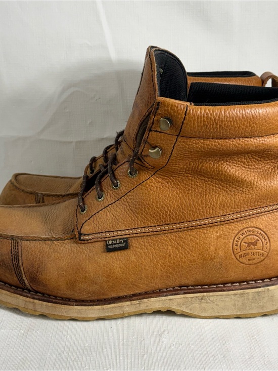 Red Wing Irish Setter Hunt Waterproof Brown Leather Boots Mens Size 15 E2 Work main image 8